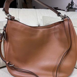 Coach Women`s Calfskin Leather Nomad Hobo Handbag